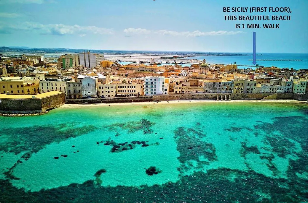Be Sicily - In The Center 80 Mt From The Beach - In Centro Sul Mare - 70 Mq 特拉帕尼